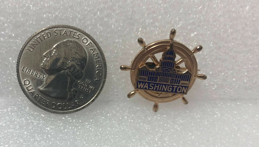 Washington DC Ship's Wheel Pin