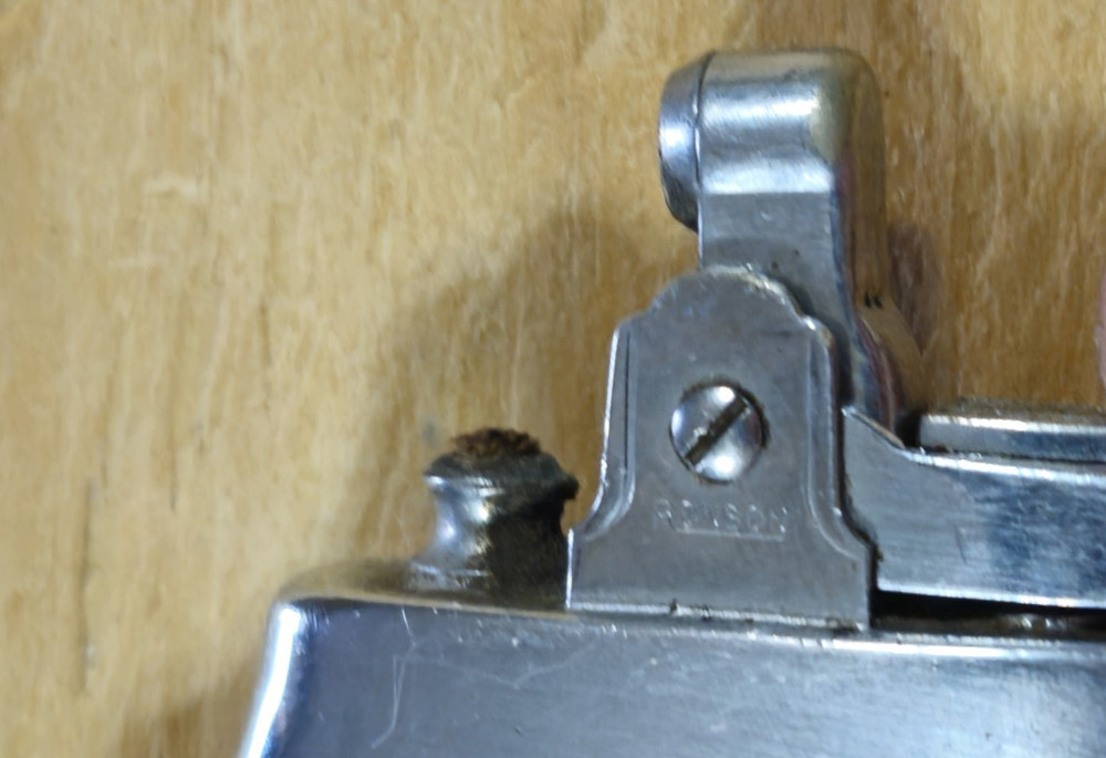 Vintage Ronson Mastercase Cigarette Case Lighter Combo UNTESTED silver metal