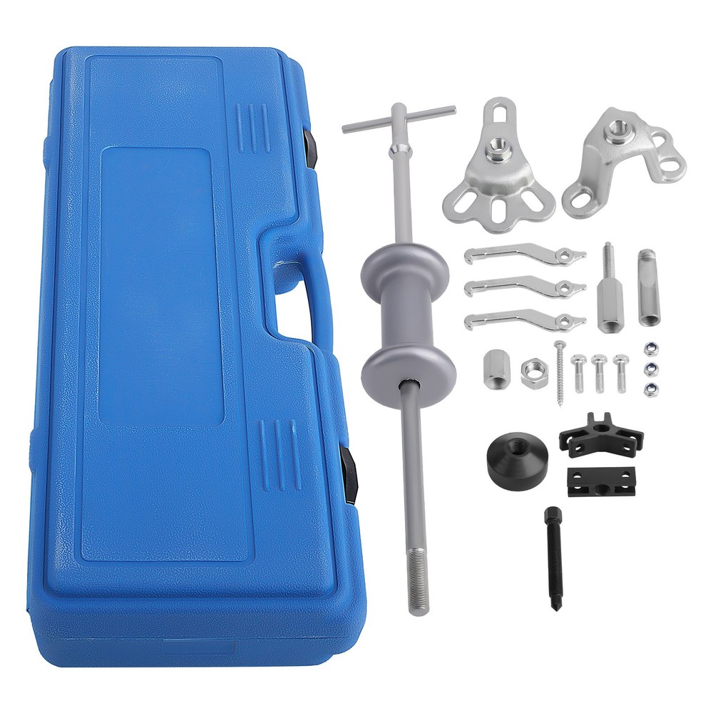 17PC Universal Auto Hub Puller Set with Slide Hammer Bearings Gear Remover