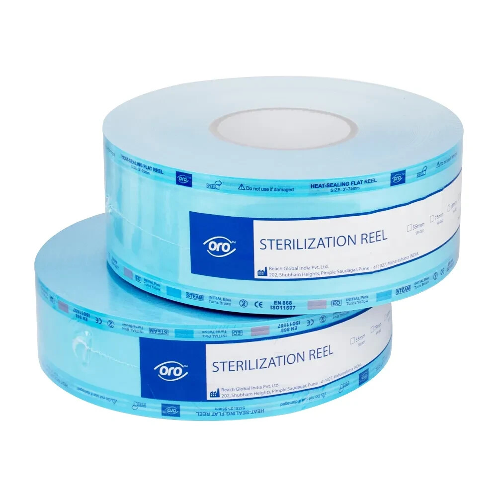 Oro Sterilization Reels 55mm  (1 Spool of 200 metre roll)