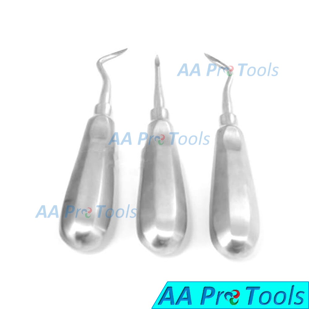 AA Pro: Heidbrink Root Elevators With Sterilization Cassette Set Stainless Steel