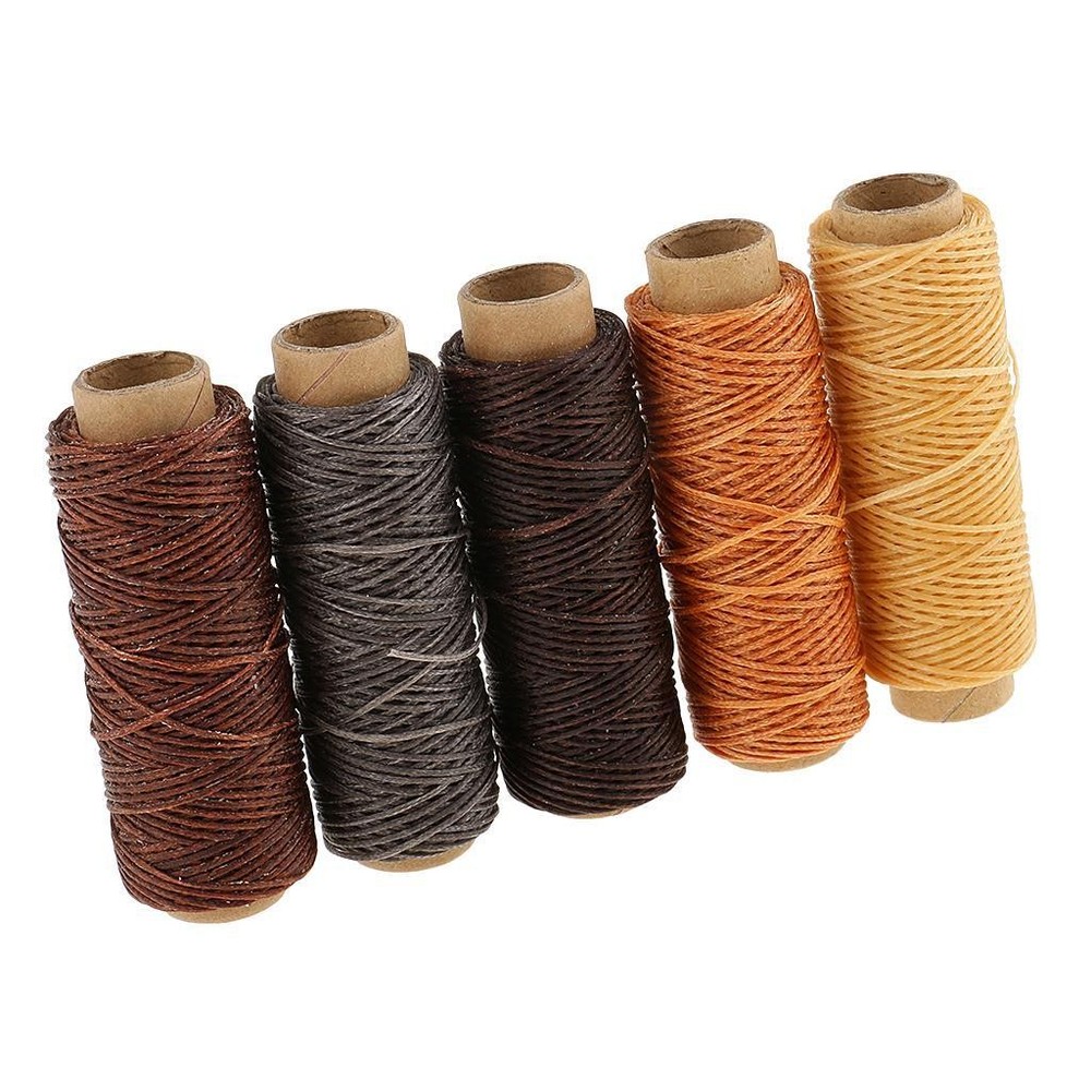 14pcs/Set Curved Hand Sewing Waxed Thread Awl for