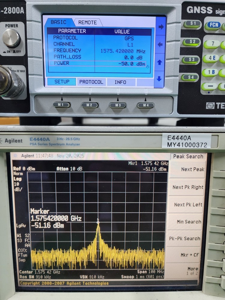 TESCOM TC-2800A GNSS Signal Generator, GPS, GLONASS