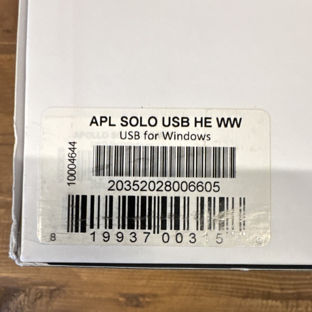Universal Audio Apollo Solo Heritage USB Audio Interface, Mic/Line Inputs