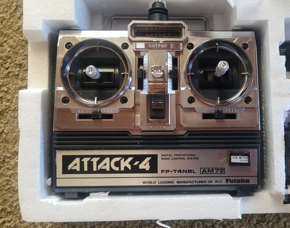 Futaba FP-T4NBL Attack 4 Series Transmitter AM 75 Remote Control System