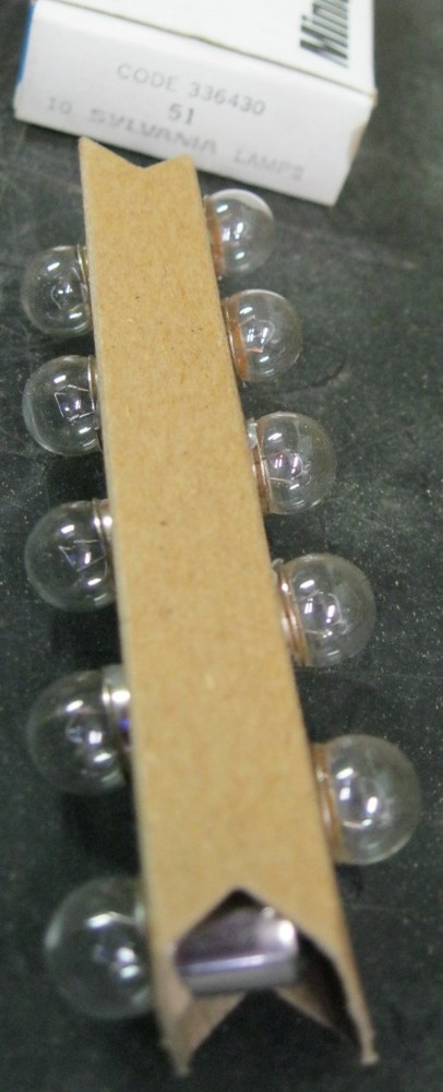 Sylvania 336430 Miniature Lamp Bulbs BOX OF 10