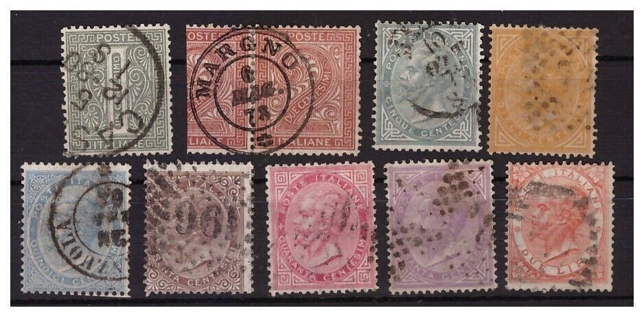 Kingdom 1863 - Series De La Rue Used 9 values