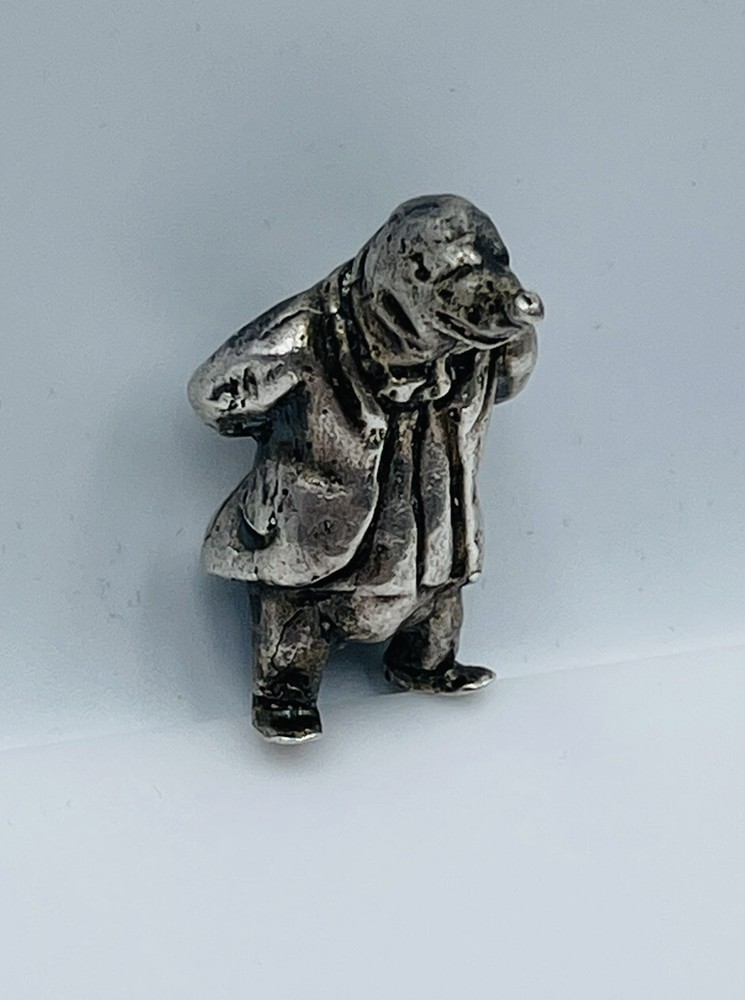 Edmund Lanier Vintage Solid Sterling Silver Wind in the Willows Mole Figurine
