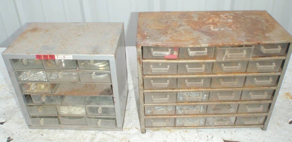 2 Storage Organizers Cabinets w Some Hardware