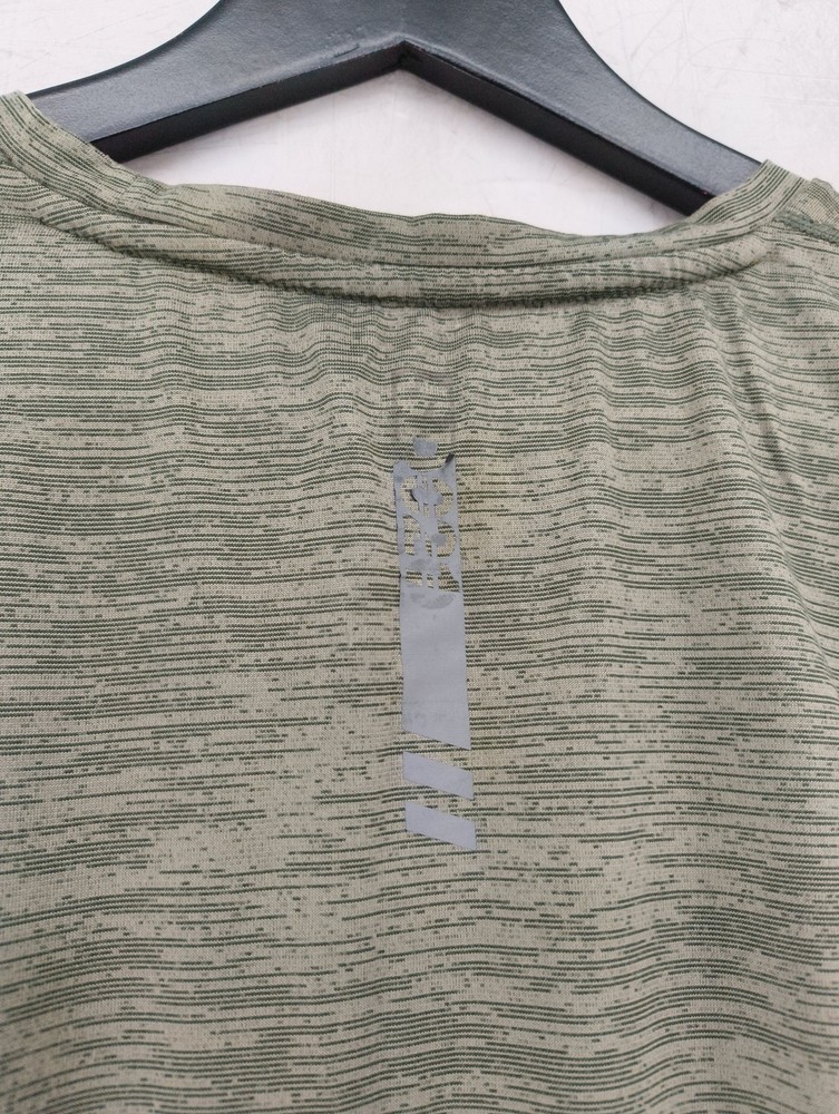 Superdry Men's T-Shirt S Green 100% Polyester Round Neck Basic