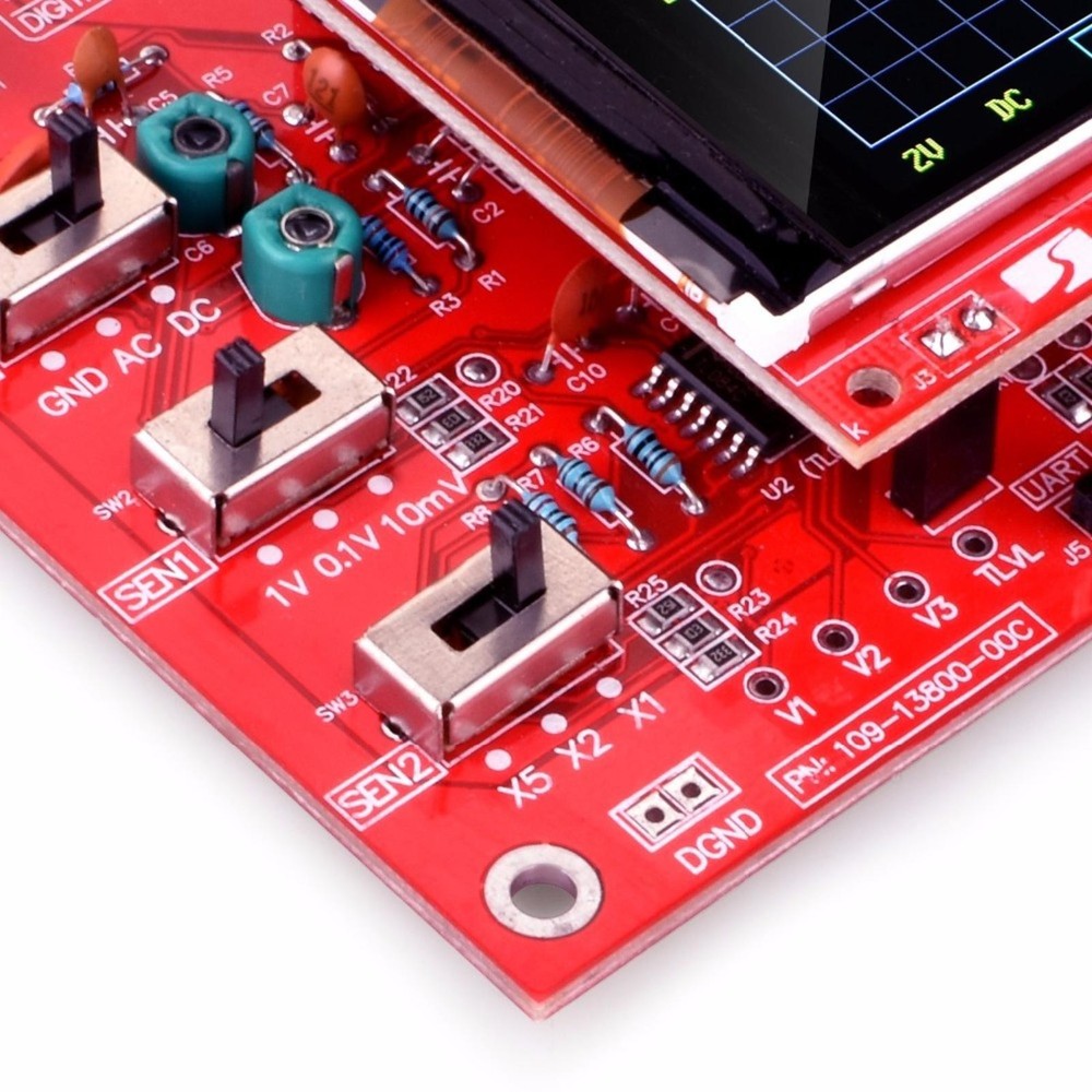 12Bit Assembled DSO138 2.4" TFT Digital Oscilloscope DIY Module Education Kit