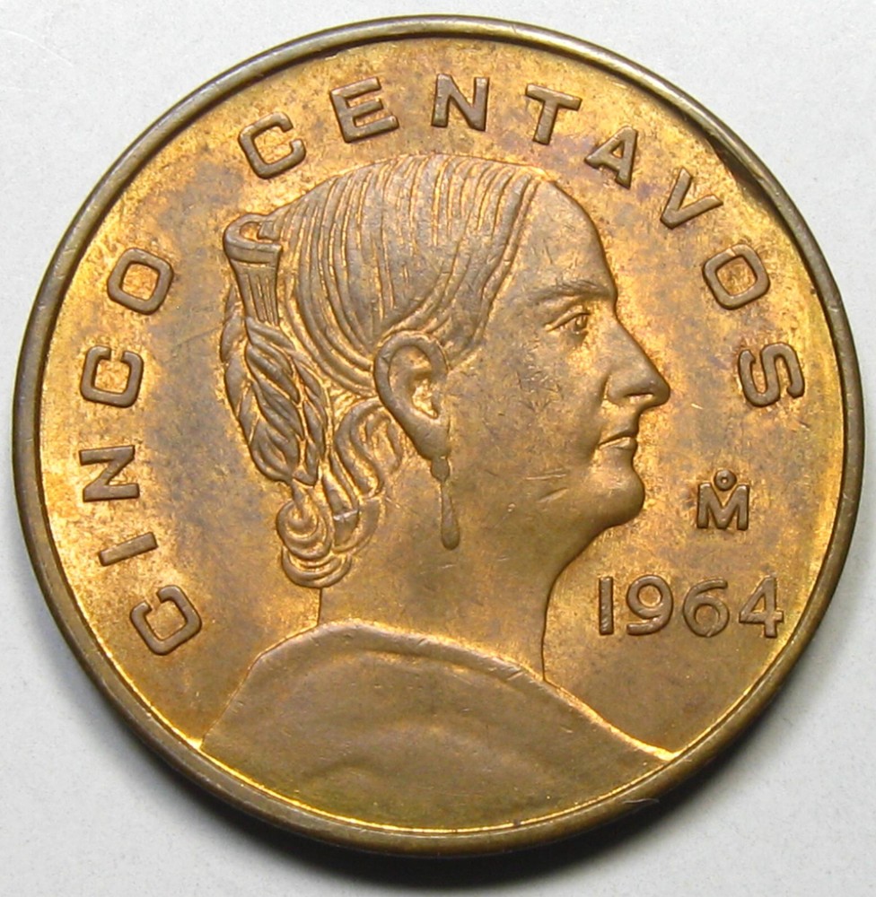 1964-Mo Mexico 5 Centavos