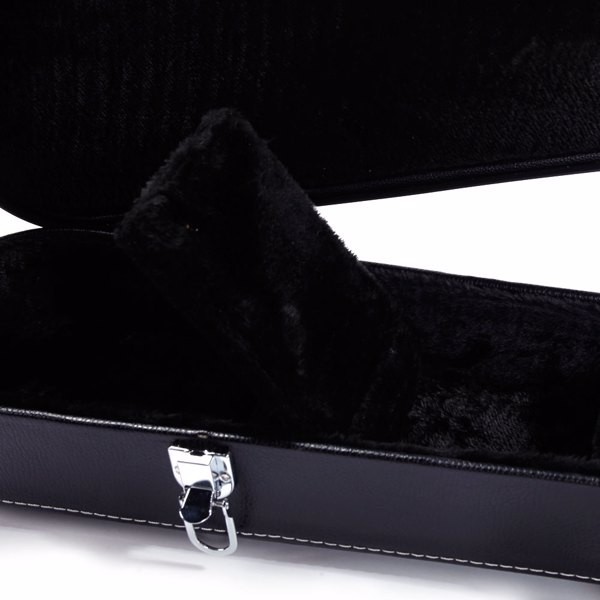Premium Black Fine-Grain Drumhead Electric Guitar Case