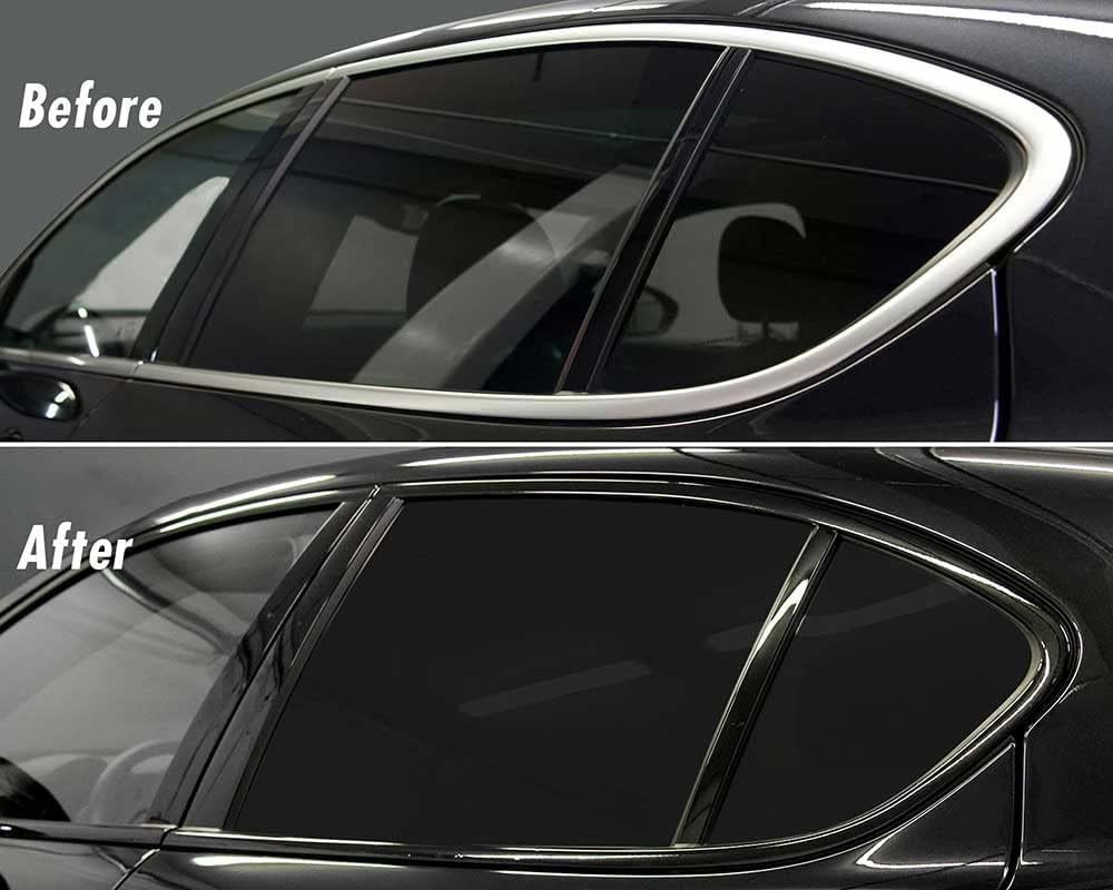 Free Tool Kit High Gloss Vinyl Wrap Kit for Black Out Chrome Delete Window Tr...