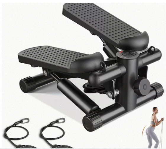Mini Exercise Stepper Machine with Resistance Bands