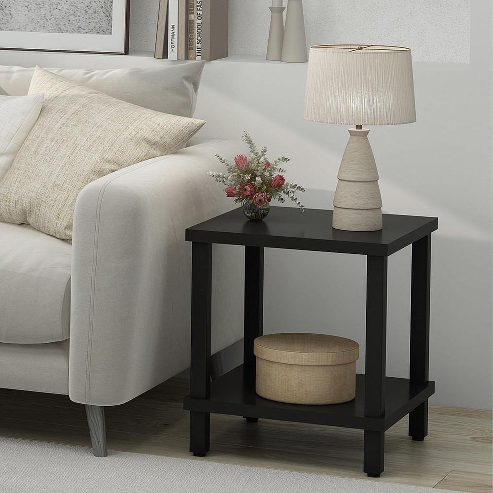 NEW Large End Table Square Side Table Modern Sofa Table 20 Inch Industrial Cof