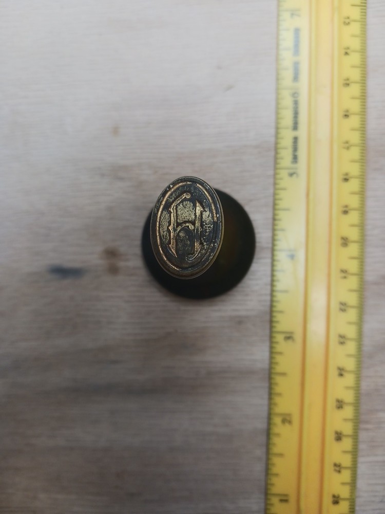 Victorian Desk Wax Seal with Initial "H"