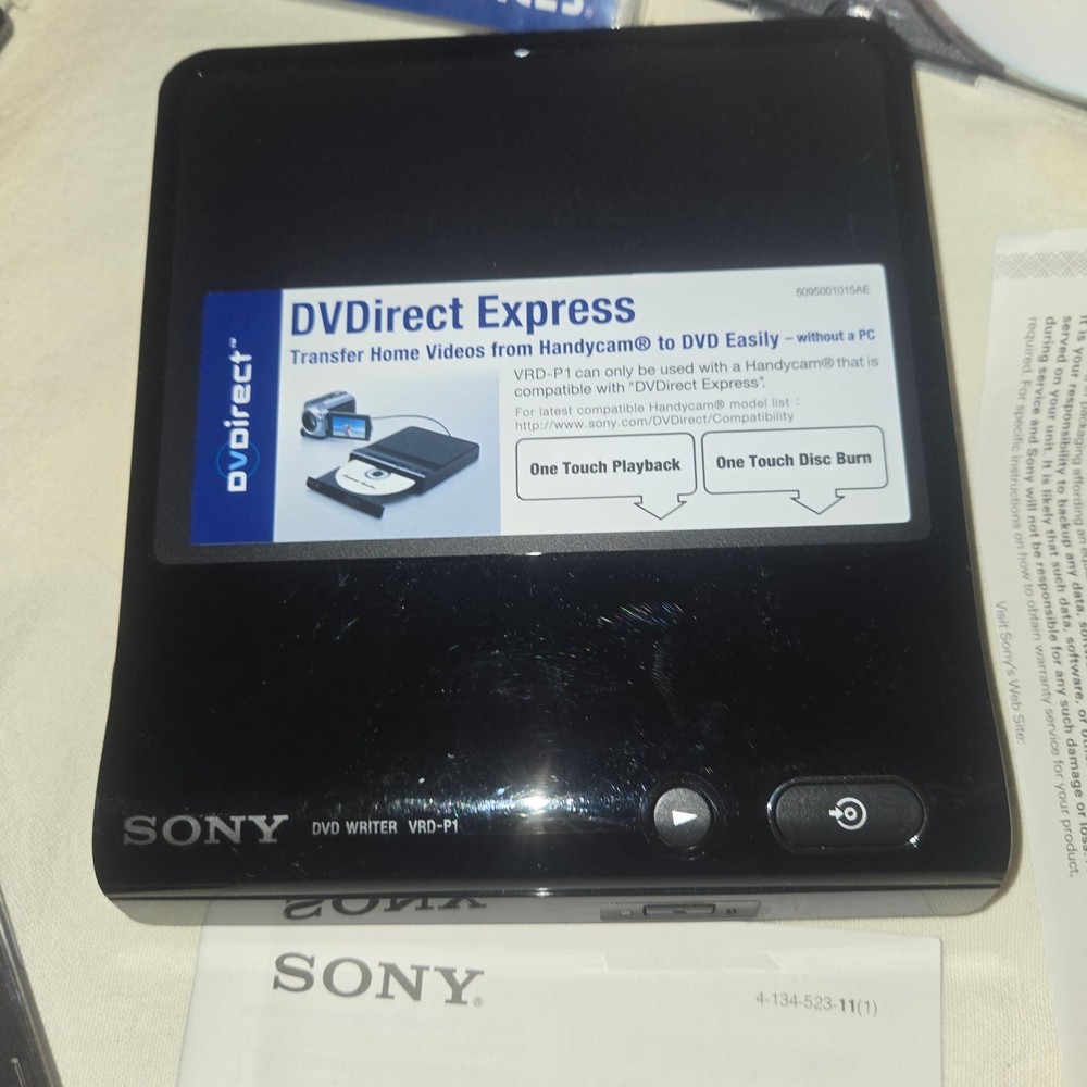 Sony DVDirect Express Multi-Function DVD writer for Handycam UNTESTED