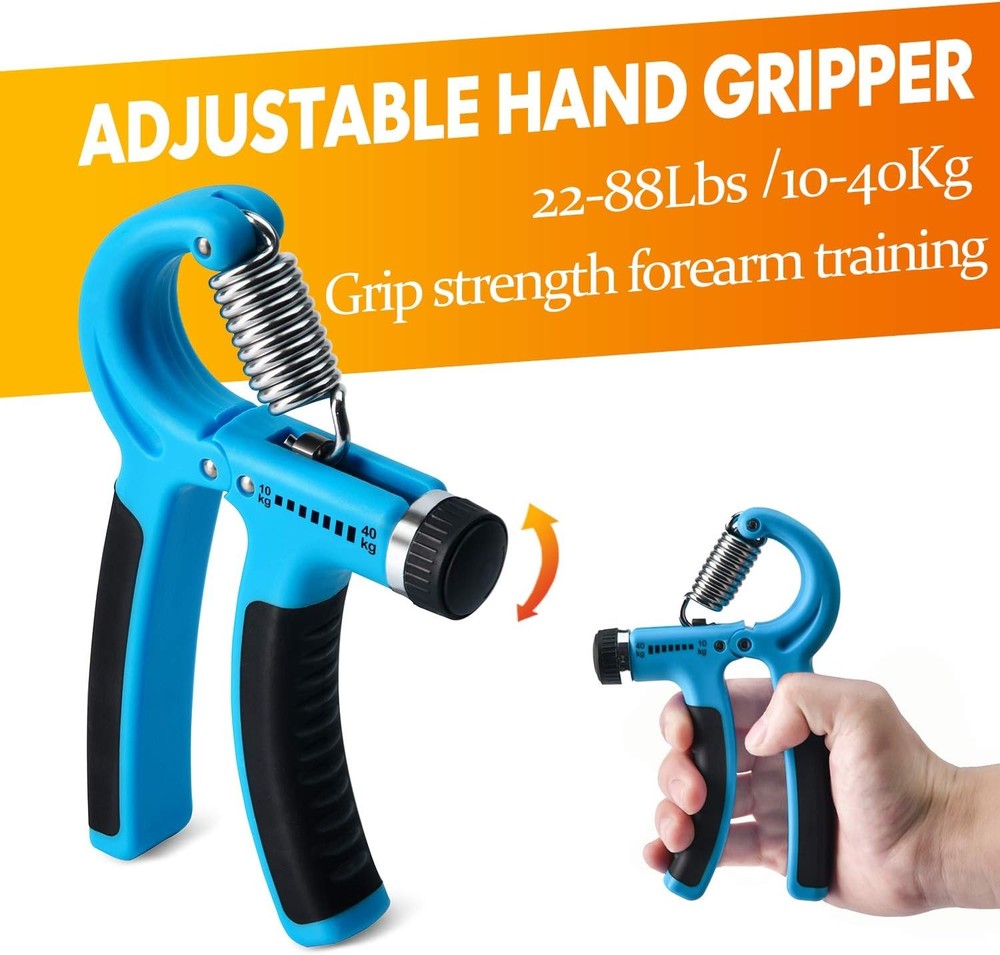 7-piece grip strength trainer Adjustable finger stretcher