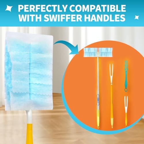 Disposable Microfiber Feather Duster Refills, Multi-Surface Duster 30
