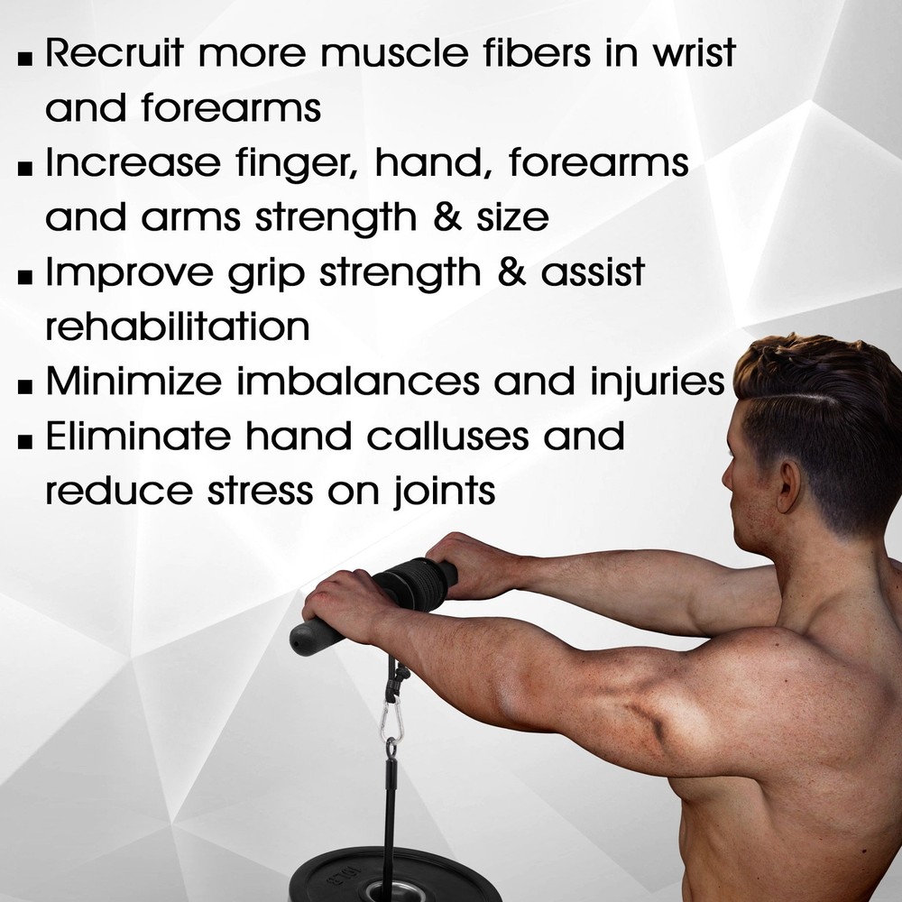 Yes4All Wrist and Forearm Blaster - Wrist Roller & Forearm Roller for Training