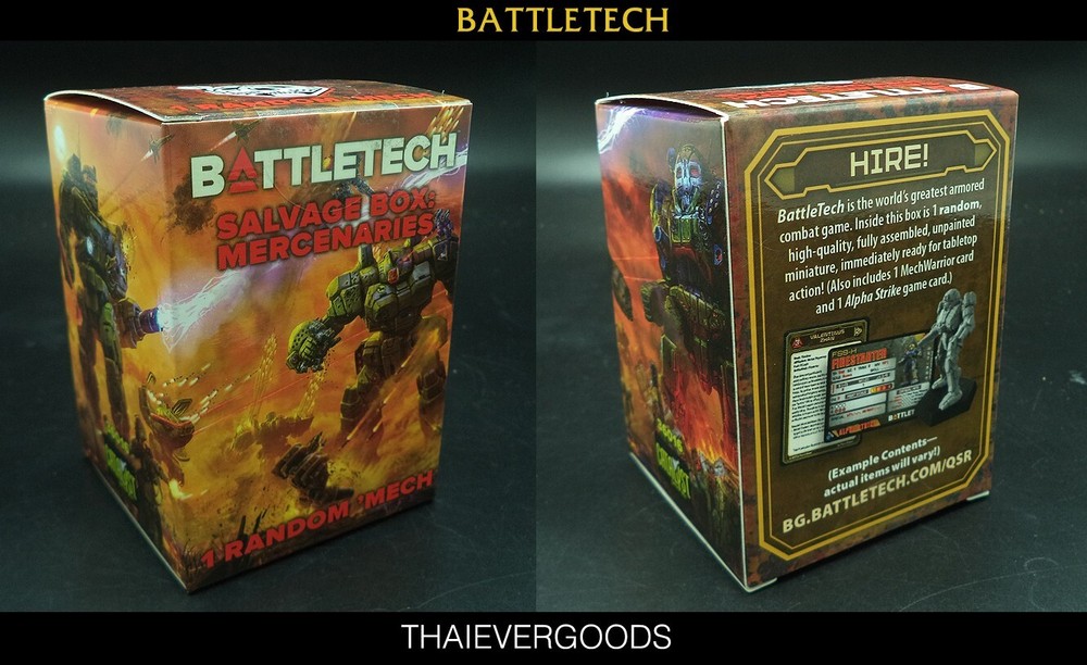 Catalyst Game Labs BattleTech KICKSTARTER MECH SALVAGE BOX UNOPENED RANDOM