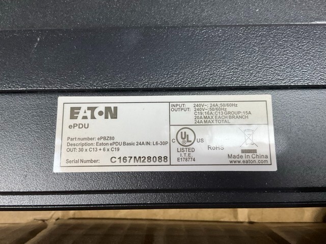 Eaton ePDU Basic Power Distribution Unit EPBZ80 ✅❤️️✅❤️️ New! Open Box! ✅❤️️✅❤️️