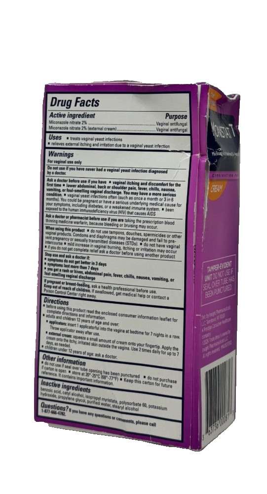 MONISTAT 7 • COMBINATION PACK • 7 Applicator + Cream Kit • EXP : 07/2026