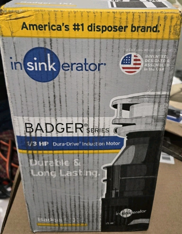 InSinkErator Badger 1XL Non-corded 1/3-HP Continuous Feed Garbage Disposal ***