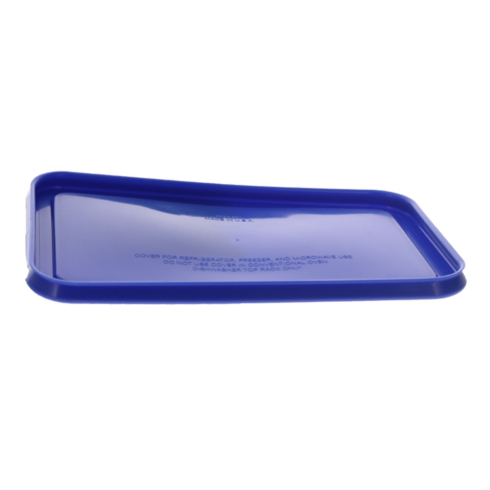 Pyrex 7214-PC Cadet Blue Rectangle Plastic Food Storage Replacement Lid (4-Pack)
