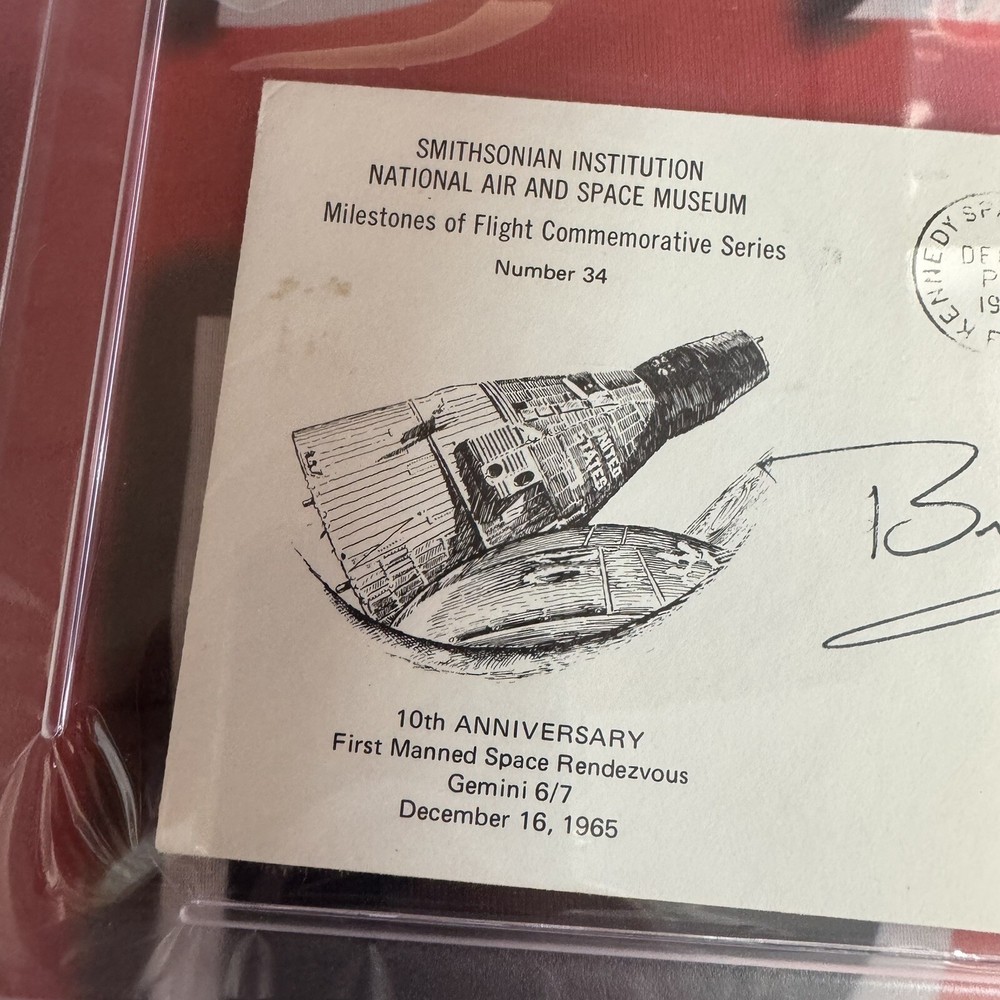 Astronaut Buzz Aldrin Signed Envelope PSA/DNA Apollo 11 NASA Auto Authentic