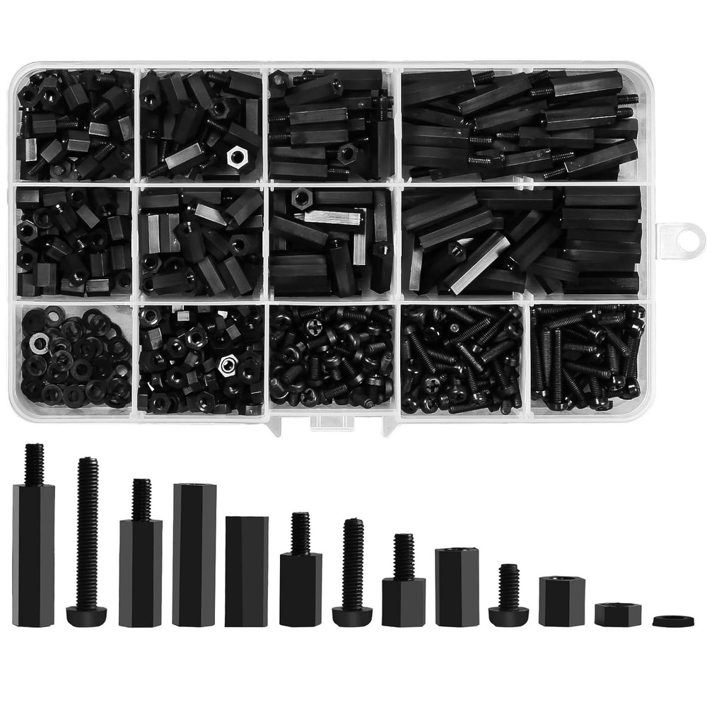 M3 Nylon Hex Spacer Kit - 600PCS for Electronic Assembly Adeptness