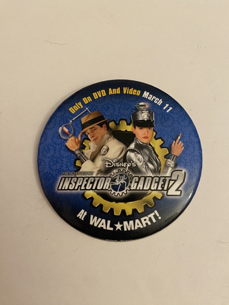 Inspector Gadget 2 Promo Wal Mart Pin Back Button P12