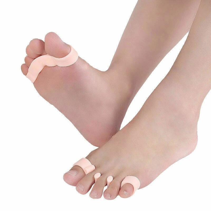 2-4pcs Hallux Valgus Silicone Toe Corrector Separator Spacer Avoid Toe Squeezing