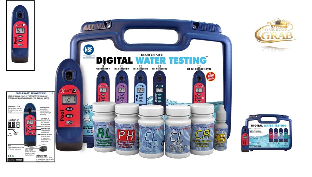 Pool EZ Photometer Starter Kit 10 Parameters Water Testing Digital Reader NSF