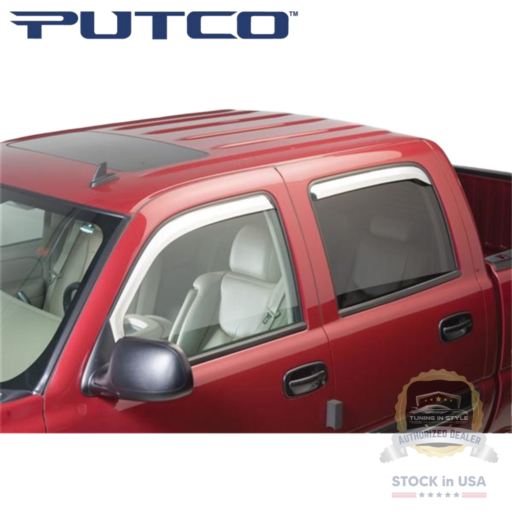 Putco Element Chrome Window Deflectors for Dodge Ram 2009-2026 Crew & Mega Cab