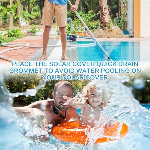 6 Pack Quick Drain Grommet Kit for Solar Heating Covers Water Drainage System