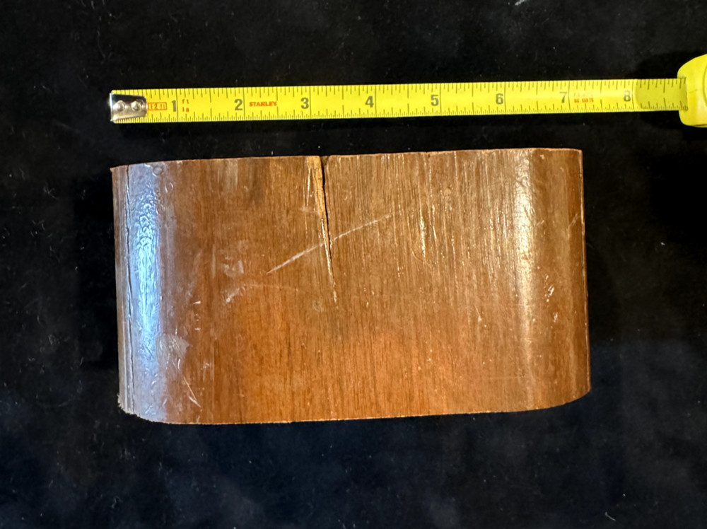 TITANIC MOVIE PROP SOLID MAHOGANY HAND RAIL SECTION