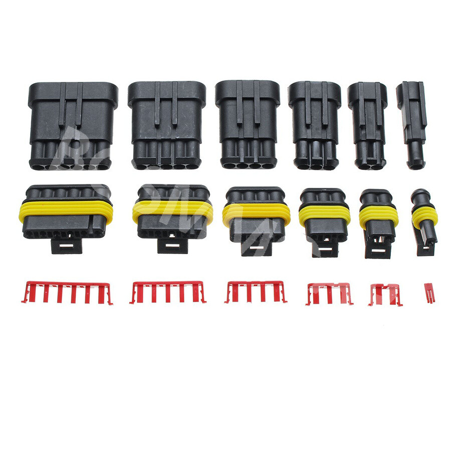 Car Sealed Electrical Wire Cable Connectors Plug Terminals Plastic Kit 708Pcs