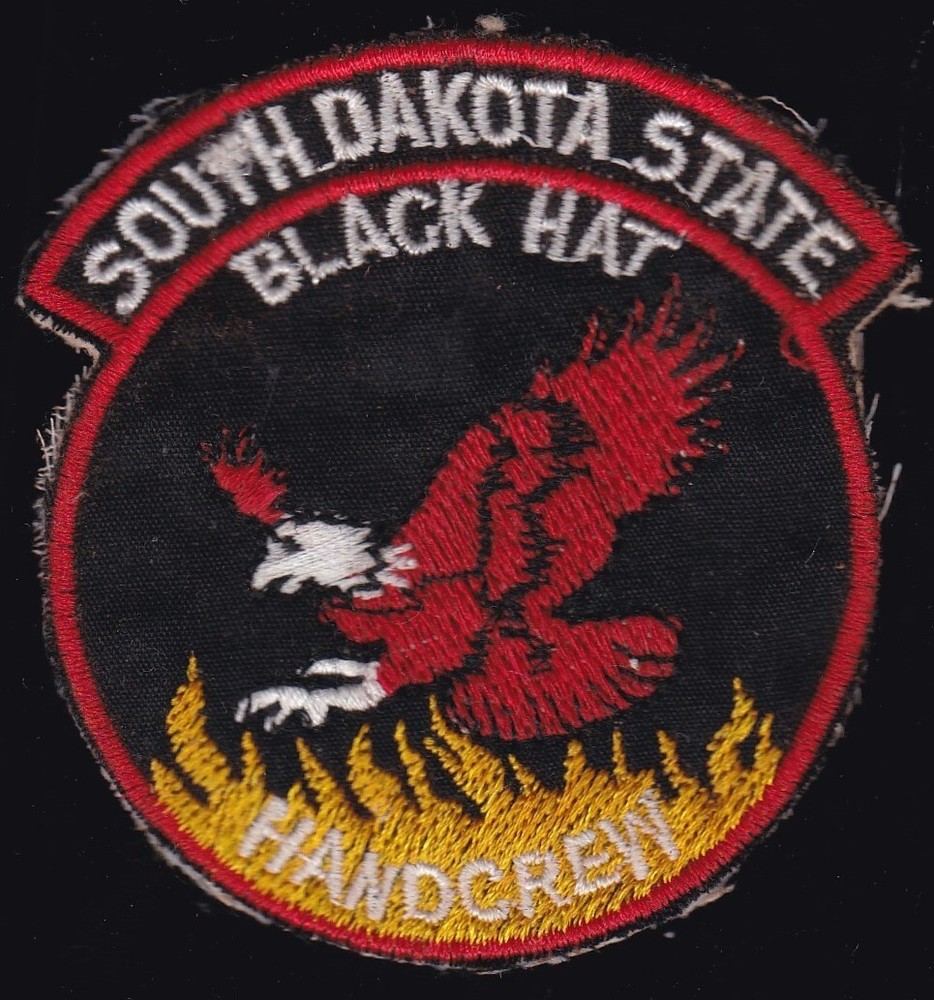 South Dakota State Blackhat Handcrew Fire Dept V-2 Patch P-1