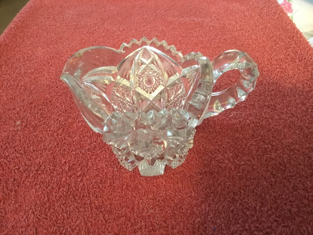 Clear Glass Heavy Cream Pitcher