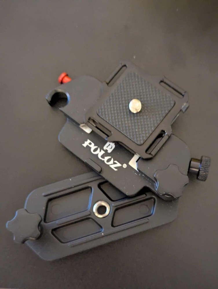 Camera Quick Release Plate with 1/4" Screw Thread for Backpack Strap DSLR Camera