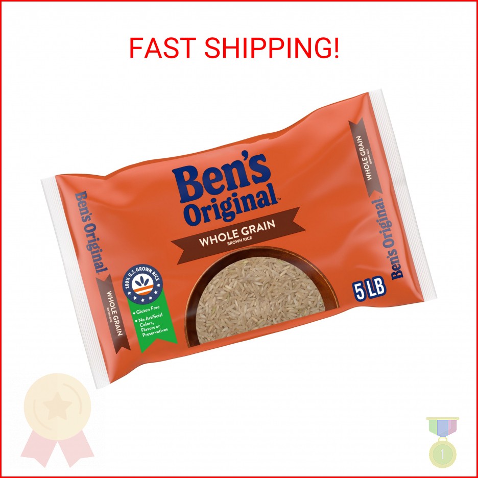 BEN'S ORIGINAL Whole Grain Brown Rice, 5 lb Bag