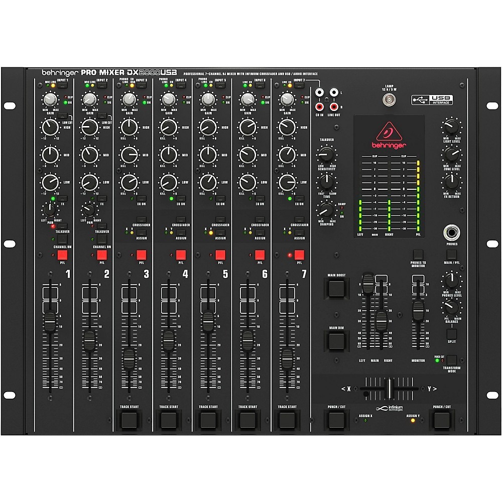 Behringer DX2000USB Pro 7-Channel DJ Mixer