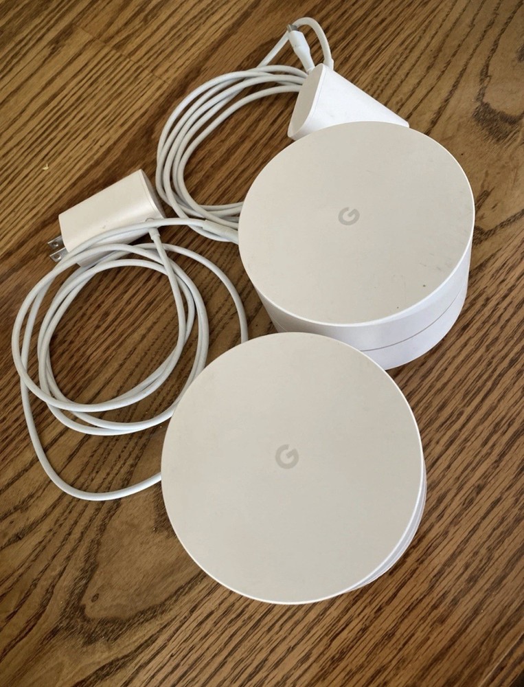 Google Mesh WiFi Router and Point, 2-Pack, White