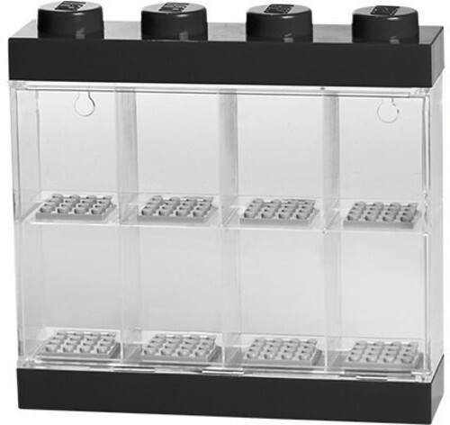 LEGO Minifigure Display Case 8, in Black [New Toy] Black, Brick