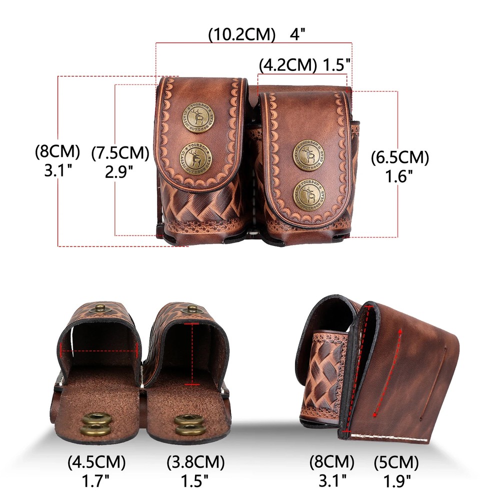 Tourbon Double Speed Loader Belt Pouch