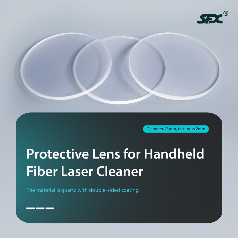 3PCS Protective Lens for Laser Cleaning Machine Rust Oxide Paint Graffiti Remove