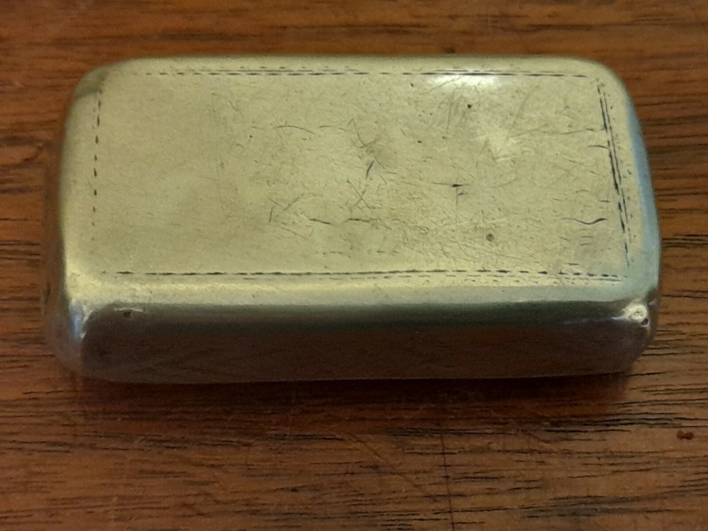 Early continental silver snuff box. C1800