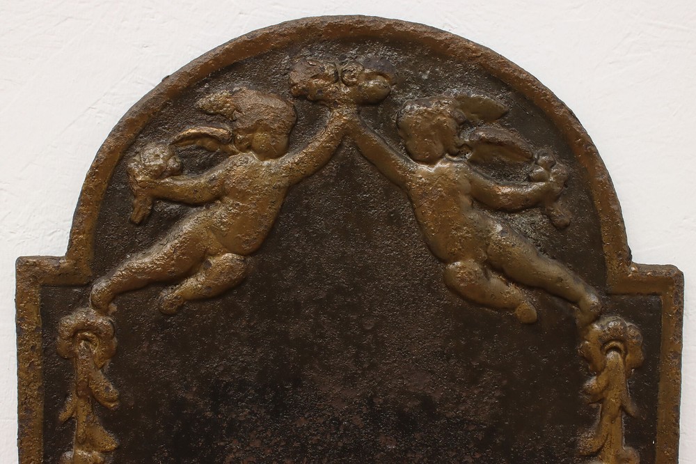 Cast Iron Fireback Antique Classical Fireplace Hearth Plaque #53978